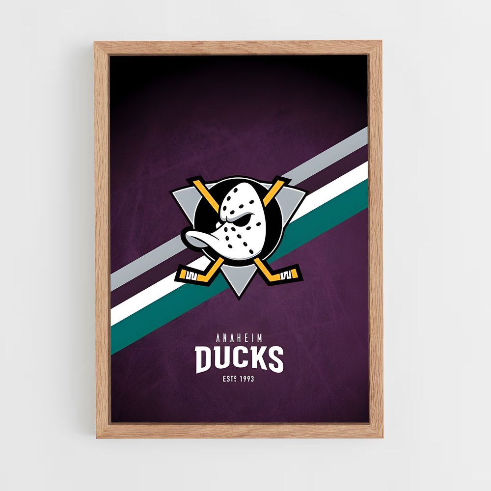 Poster Purple Power Ducks – affiche Hockey sur glace (vue 4)